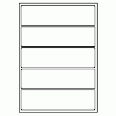 411 - Label Size 200mm x 54mm - 5 labels per sheet